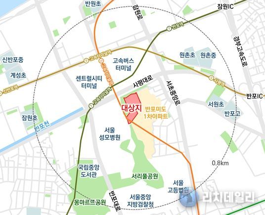 위치도 (서초구 반포동 60-5번지)