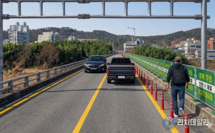임시 통행로 조감도 이미지.
