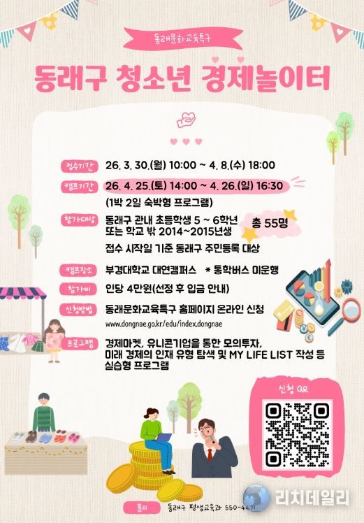 2026년 ‘동래구 청소년 경제 놀이터’ 참가자 모집