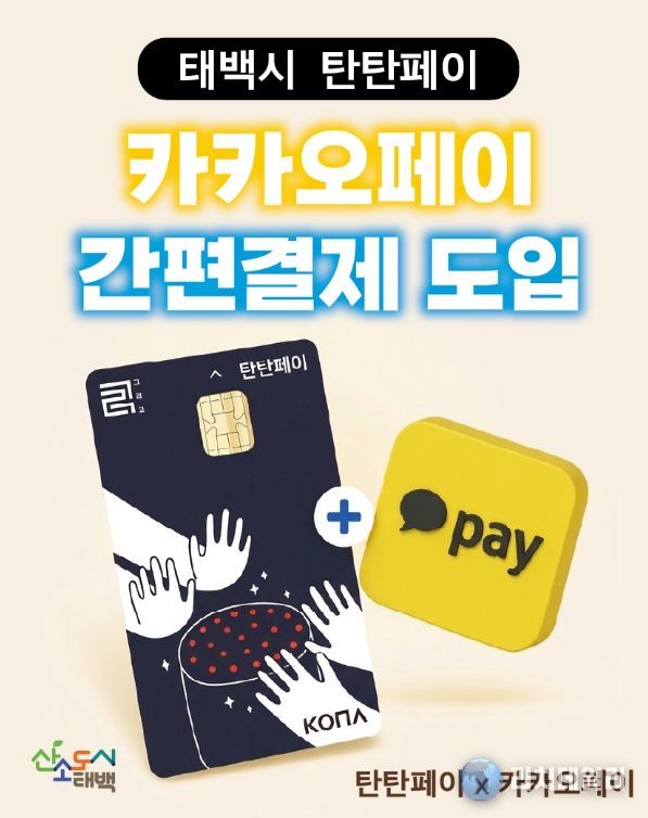 태백 ‘탄탄페이’, 카카오페이 연동 간편결제 서비스