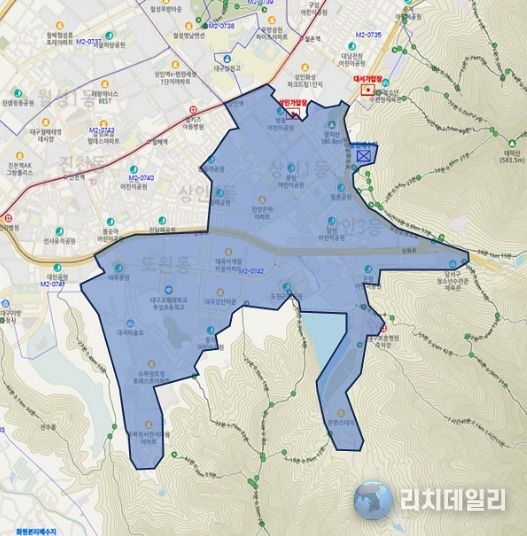 달서구 일부 지역 흐린 물 출수 예상