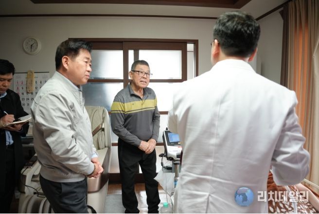 오영훈 제주도지사, 재택의료 현장 점검