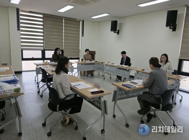 송명숙 예산교육지원청 교육장 공공급식지원센터 방문 모습