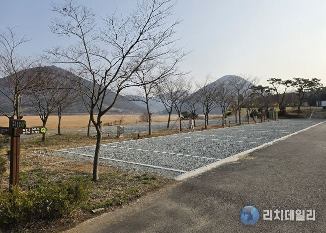 굴전 여가 캠핑장 전경(여수시 돌산읍 돌산로 3017-15)