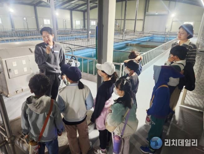 함양 위림초등학교 학생 함양정수장 방문 깨끗한 수돗물 생산과정 견학