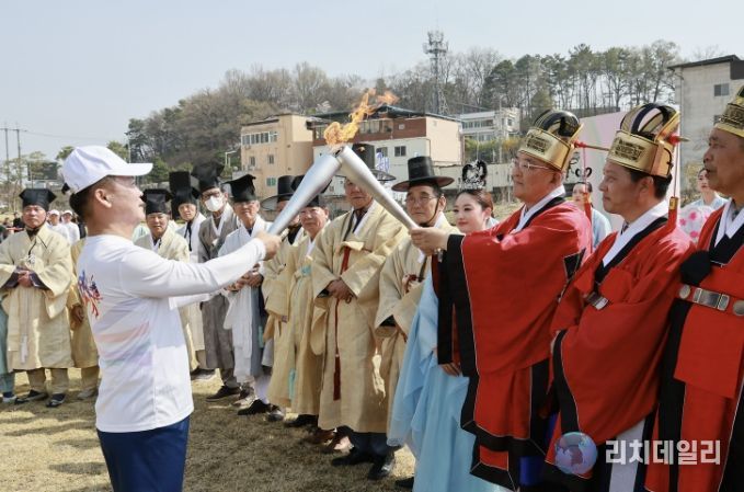 예천군, 제64회 경북도민체전 성화 채화 및 봉송 행사 개최