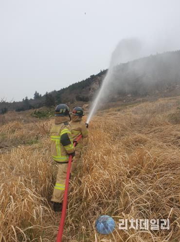 신안소방서 “봄철 산불 예방을 위한 ‘예비주수의 날’ 운영”