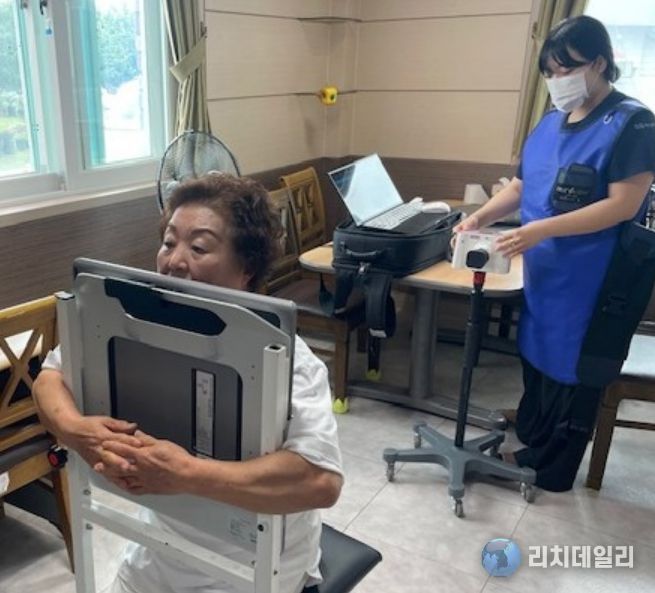 함평군 보건소 결핵 검진 모습