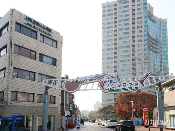 구로구 국제음식문화거리 일대 전경