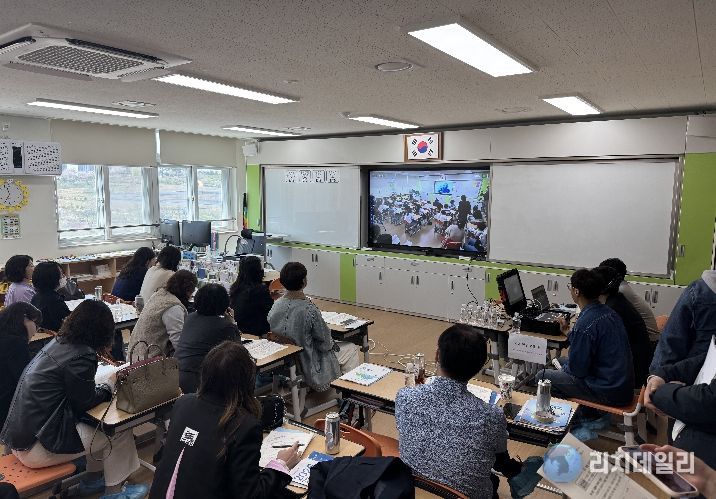 4월 11일 예울초등학교에서 ‘좋은수업 실천연구’ 수업공개가 이뤄지고 있다.